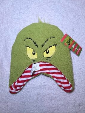The Grinch Kids' Green Fleece Character Hat by Dr. Seuss